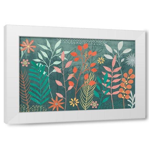 Fresh Petals I White Modern Wood Framed Art Print by Charron, Veronique