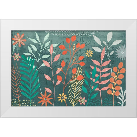 Fresh Petals I White Modern Wood Framed Art Print by Charron, Veronique