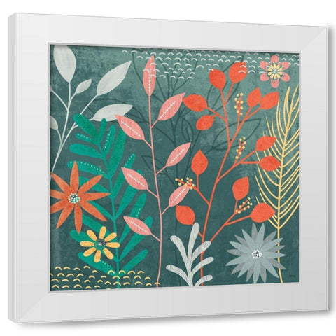 Fresh Petals II White Modern Wood Framed Art Print by Charron, Veronique