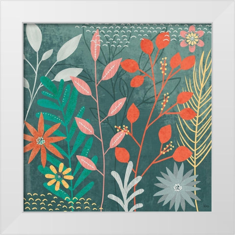 Fresh Petals II White Modern Wood Framed Art Print by Charron, Veronique