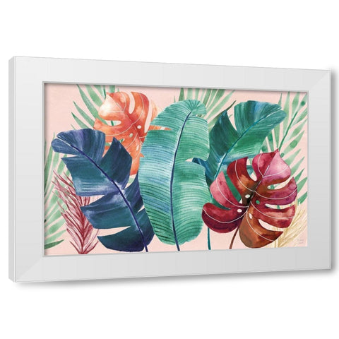 The Tropics I White Modern Wood Framed Art Print by June, Dina