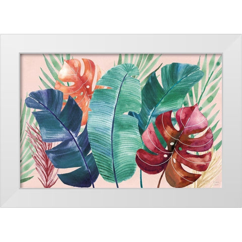 The Tropics I White Modern Wood Framed Art Print by June, Dina