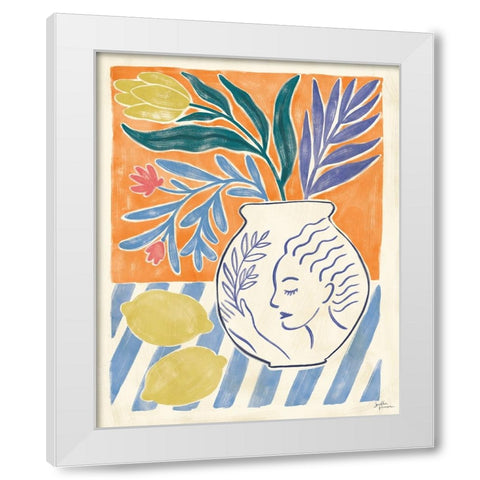 Cyprus IV White Modern Wood Framed Art Print by Penner, Janelle