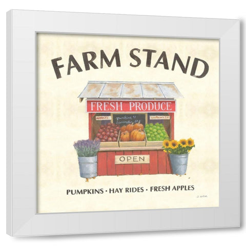 Heartland Harvest Moments II Farm Stand White Modern Wood Framed Art Print by Wiens, James