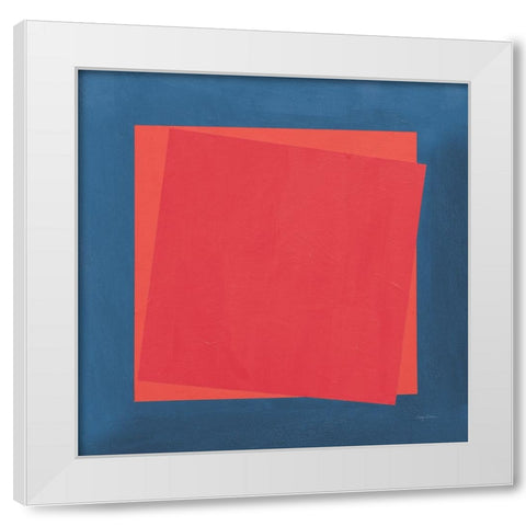 Geo Core Bright White Modern Wood Framed Art Print by Tillmon, Avery