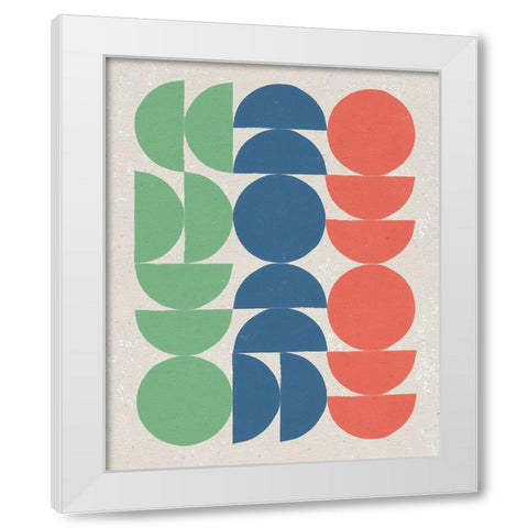Make it Mod I Bright White Modern Wood Framed Art Print by Hershey, Moira