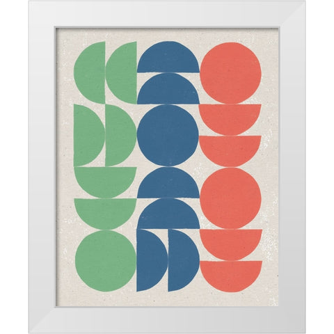 Make it Mod I Bright White Modern Wood Framed Art Print by Hershey, Moira