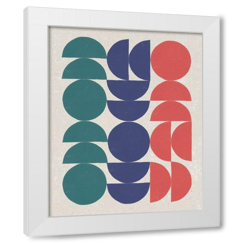 Make it Mod II Green White Modern Wood Framed Art Print by Hershey, Moira