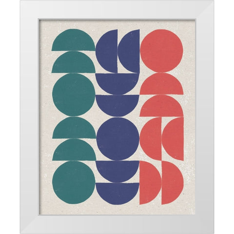 Make it Mod II Green White Modern Wood Framed Art Print by Hershey, Moira