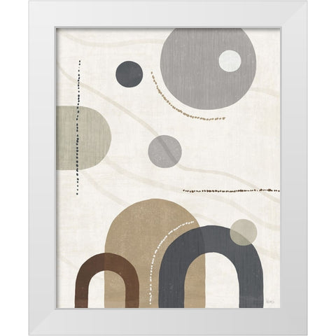 Soft Balance II Neutral White Modern Wood Framed Art Print by Charron, Veronique