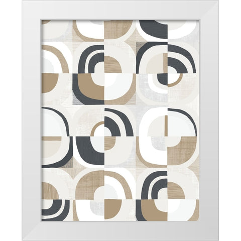 Broken Record Neutral Crop White Modern Wood Framed Art Print by Portfolio, Wild Apple