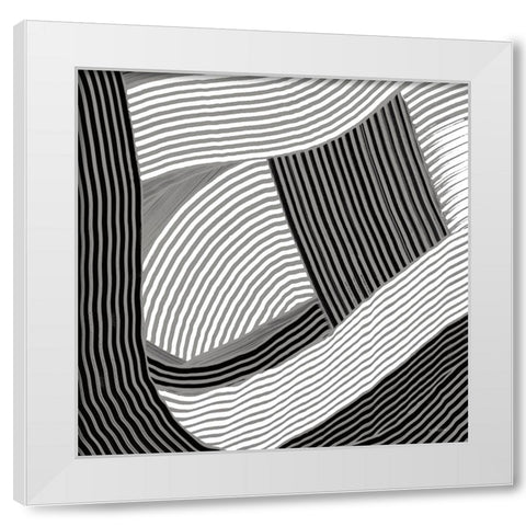 Weaving III Paloma White Modern Wood Framed Art Print by Schick, Mike