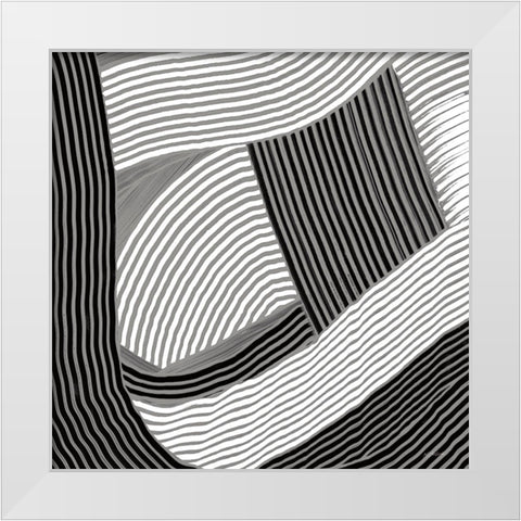Weaving III Paloma White Modern Wood Framed Art Print by Schick, Mike