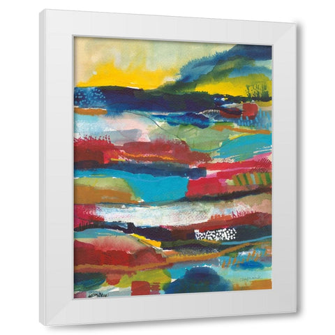 Nocturne II White Modern Wood Framed Art Print by Warrick, Cheryl
