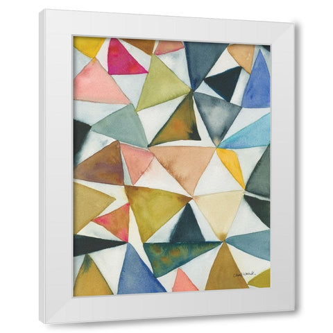Tilt Shift I White Modern Wood Framed Art Print by Warrick, Cheryl