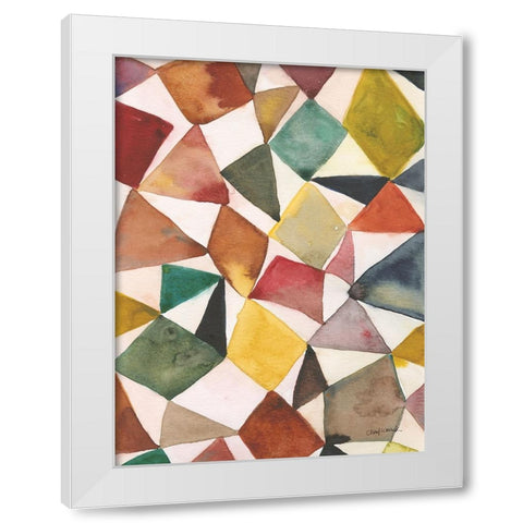 Tilt Shift II White Modern Wood Framed Art Print by Warrick, Cheryl