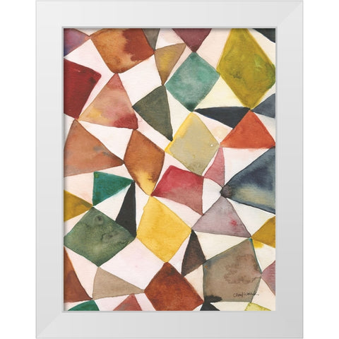 Tilt Shift II White Modern Wood Framed Art Print by Warrick, Cheryl