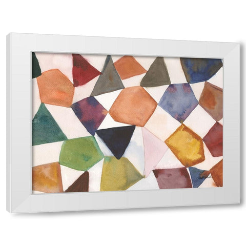 Tilt Shift III White Modern Wood Framed Art Print by Warrick, Cheryl