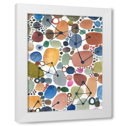 Bliss I White Modern Wood Framed Art Print by Warrick, Cheryl