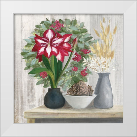 Natural Holiday Light White Modern Wood Framed Art Print by Purinton, Julia