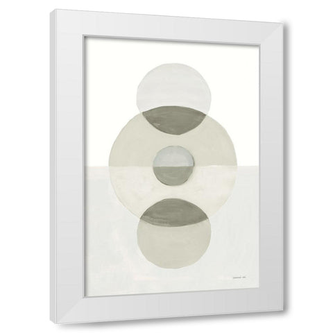 In Between II Neutral White Modern Wood Framed Art Print by Nai, Danhui