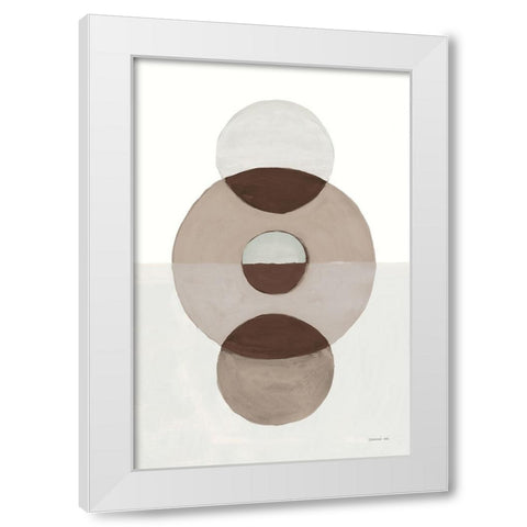 In Between II Earth White Modern Wood Framed Art Print by Nai, Danhui