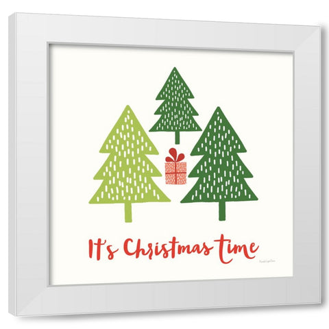 Merry Everything IV Script White Modern Wood Framed Art Print by Charro, Mercedes Lopez