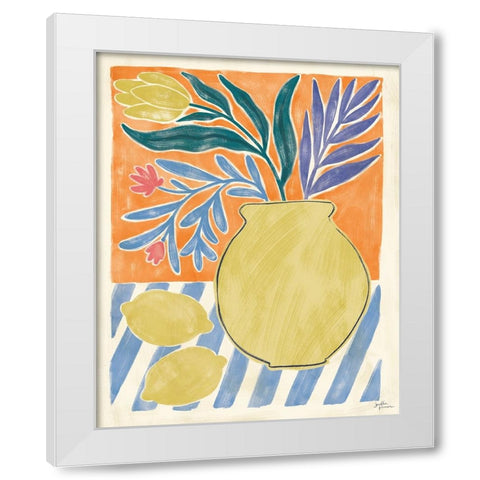 Cyprus Still Life IV White Modern Wood Framed Art Print by Penner, Janelle