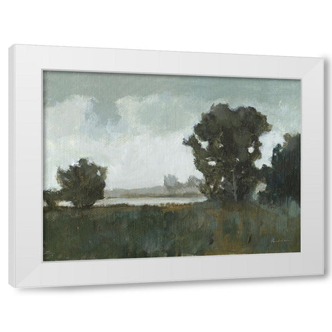 Waterway White Modern Wood Framed Art Print by Munger, Pamela