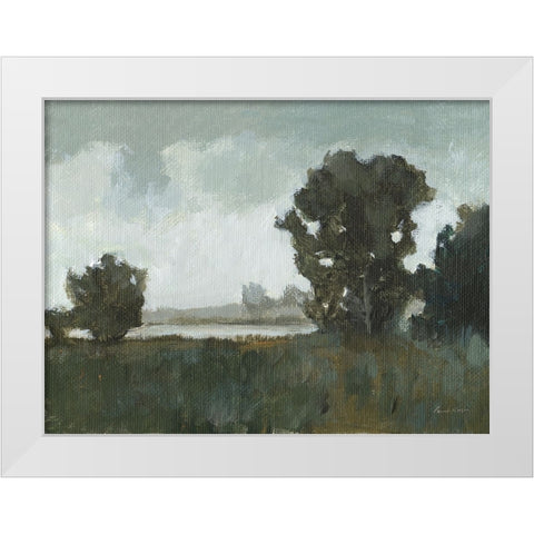 Waterway White Modern Wood Framed Art Print by Munger, Pamela