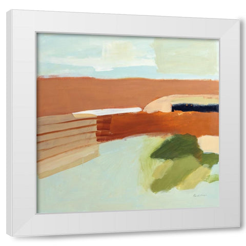 Secrets in the Desert White Modern Wood Framed Art Print by Munger, Pamela