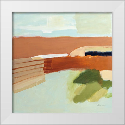 Secrets in the Desert White Modern Wood Framed Art Print by Munger, Pamela