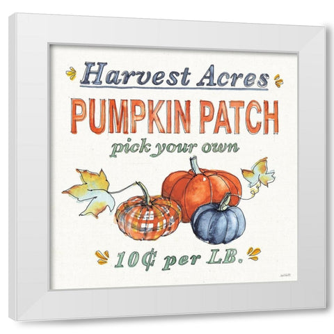 Fall Flair V White Modern Wood Framed Art Print by Tavoletti, Anne