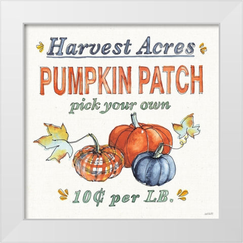 Fall Flair V White Modern Wood Framed Art Print by Tavoletti, Anne