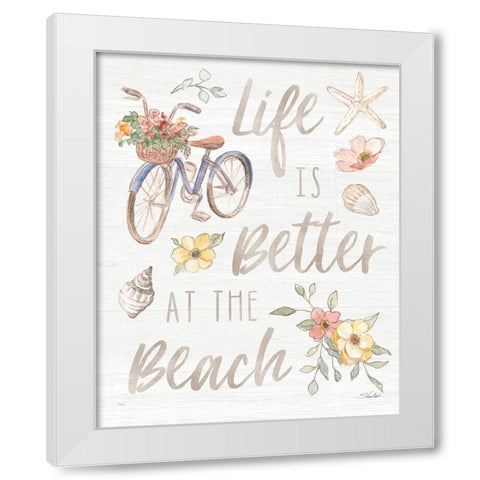 Coastal Cottage IX White Modern Wood Framed Art Print by Vassileva, Silvia
