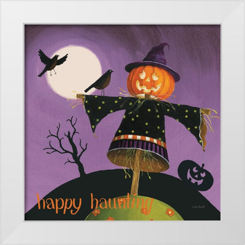 Happy Haunting V White Modern Wood Framed Art Print by Audit, Lisa