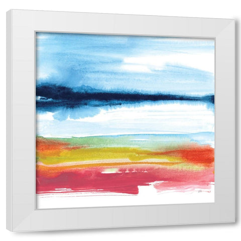 Jewel Waterway III White Modern Wood Framed Art Print by Paschke, Chris