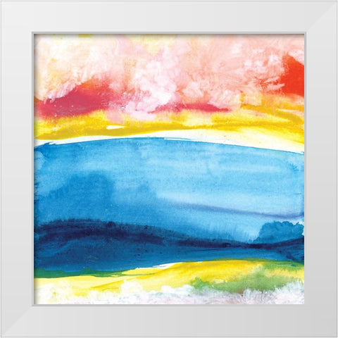 Jewel Waterway VII White Modern Wood Framed Art Print by Paschke, Chris