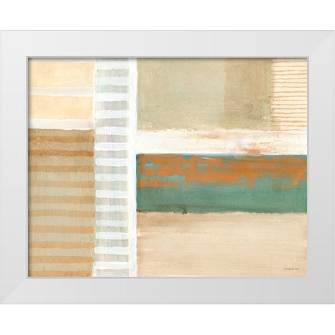 A Sort of View White Modern Wood Framed Art Print by Nai, Danhui