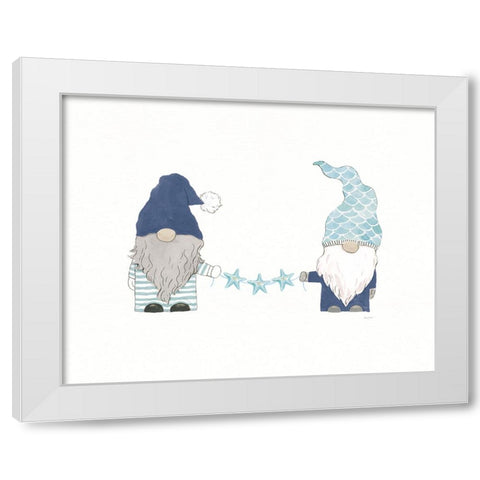 Coastal Gnomes I White Modern Wood Framed Art Print by Jackson, Jenaya