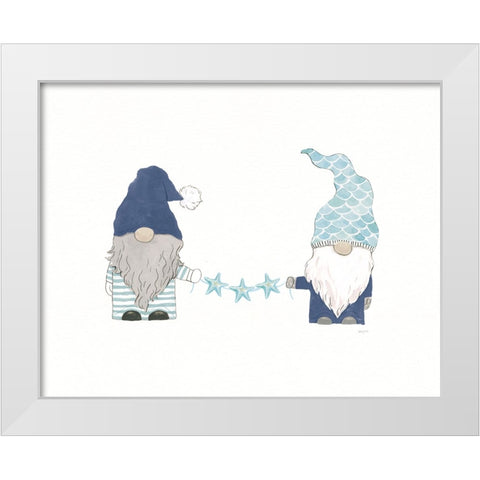 Coastal Gnomes I White Modern Wood Framed Art Print by Jackson, Jenaya