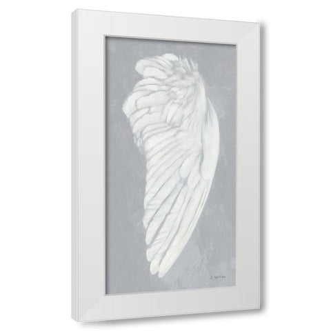 Wings III on Gray Flipped White Modern Wood Framed Art Print by Wiens, James