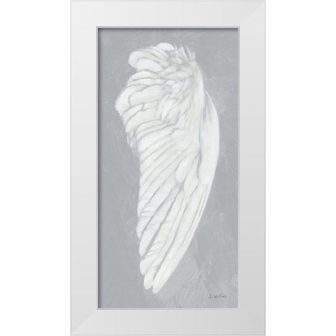 Wings III on Gray Flipped White Modern Wood Framed Art Print by Wiens, James