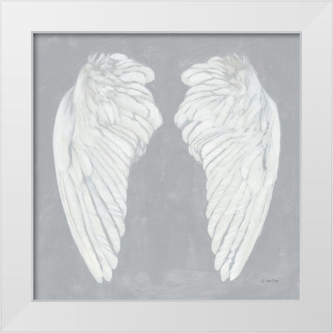 Wings I on Gray Flipped White Modern Wood Framed Art Print by Wiens, James