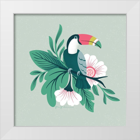 Lush Life II White Modern Wood Framed Art Print by Graham, Gia