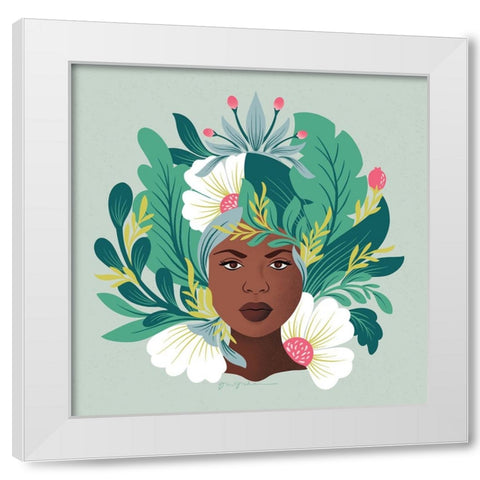 Lush Life VII White Modern Wood Framed Art Print by Graham, Gia