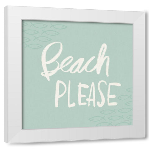 Seaside Style XVI White Modern Wood Framed Art Print by Tavoletti, Anne