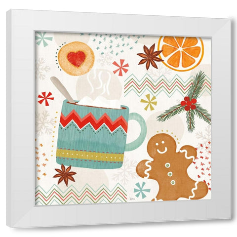 Sweet Treats III White Modern Wood Framed Art Print by Charron, Veronique