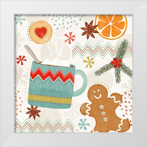 Sweet Treats III White Modern Wood Framed Art Print by Charron, Veronique