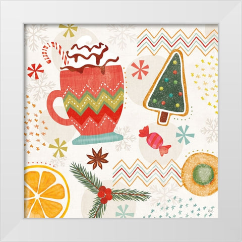 Sweet Treats IV White Modern Wood Framed Art Print by Charron, Veronique